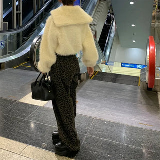 Fur zip jacket