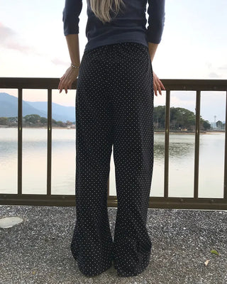 Polka Dot Waist String Pants