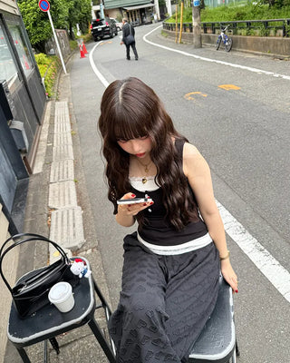 Heart Embossed String Pants