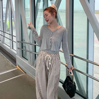 Cardigan & Sleeveless Set