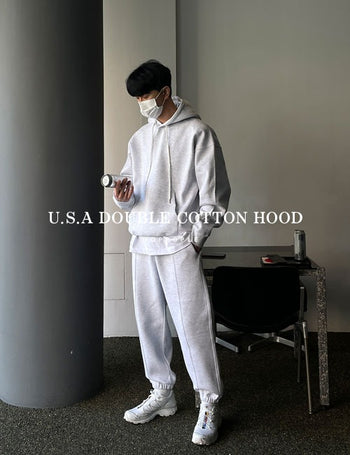 Star SUPIMA Double-Layered Cut Hoodie (High Q)