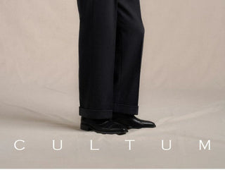 [CULTUM] 1930s Wool Twill Double Pleat Trousers