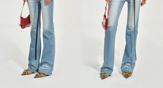 [NOTAWEAR] Wave Washed Slim Straight Jeans