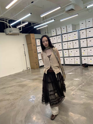 NEVERSEEZ Texture Knitted Vest