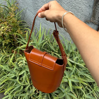 Cylinder Leather Bag
