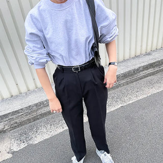 basic leather belt