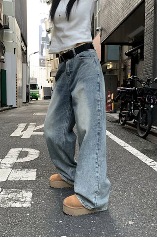 Inquiry: Slim semi-wide Faded pants - 6 colors