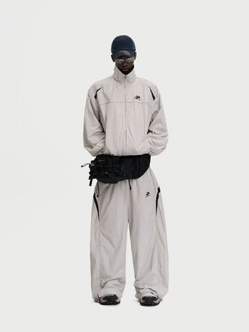 [MASONPRINCE] Structured Track Jacket & Pants Set