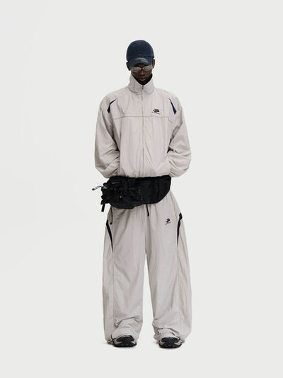[MASONPRINCE] Structured Track Jacket & Pants Set