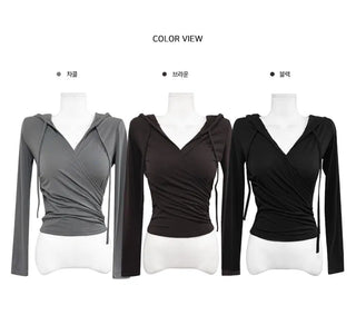 Mini Wrap Hoodie - 3 Colors