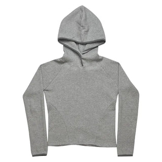 (4 colors) Waffle knit hooded jacket with neck warmer
