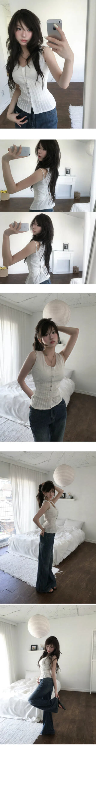 Ray Sleeveless Blouse