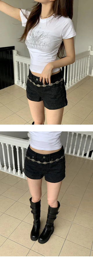 ott deep black shorts
