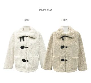 Rumi Fur Buckle Year-End Outerwear - 2 Colors