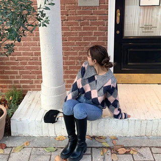 Pastel Round Knit