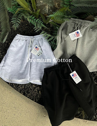 Chicago Cotton Elastic Waist Shorts (cotton fabric)