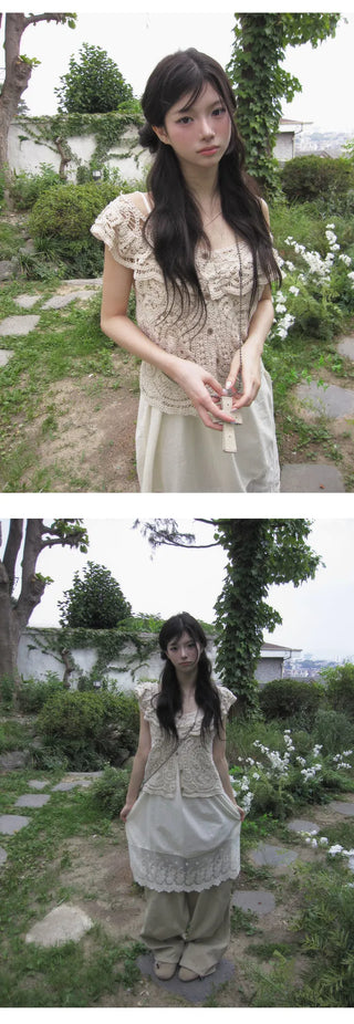 Lace Layered Dress- 2 Colors