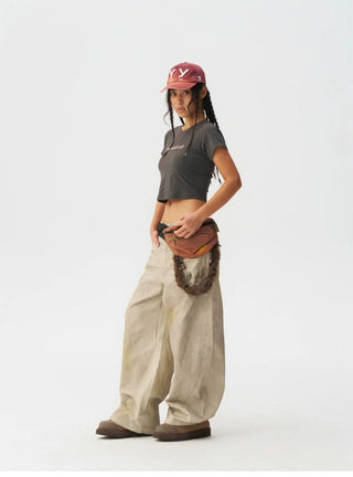 [Monterest] Quick-Dry Slim Fit Crop Logo Tee