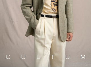 [CULTUM] Heavyweight Wool Herringbone Blazer