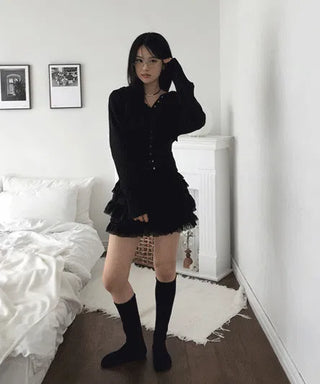 Cancan Frill Pants Skirt - 2 colors