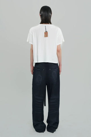 [MASONPRINCE] Graffiti Dog Print Washed Tee
