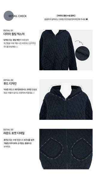 Diamond Mondu Hooded Zip-up - 3 colors