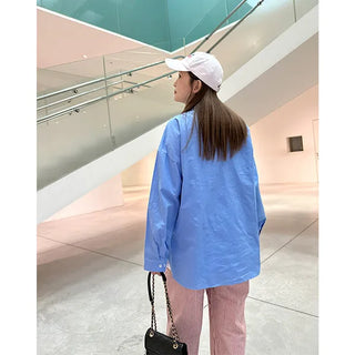 Oversized cotton shirt