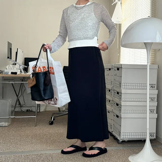 Round neck summer knit