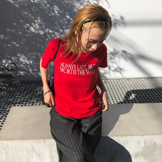 Lettering Point Short-Sleeve T-Shirt