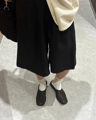 Square mule loafers
