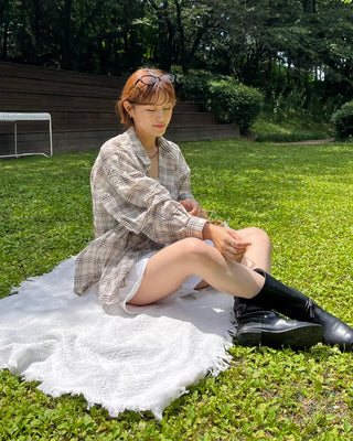 Checked overshirt