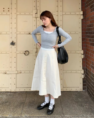 Lace-up flat sneakers