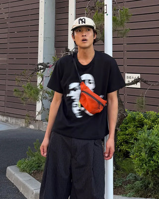 Face print T-shirt