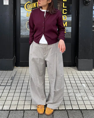 (Unisex) Striped Pintuck Overpants