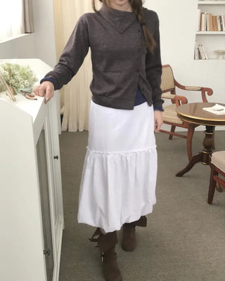HIGH NECK BUTTON CARDIGAN (2color)