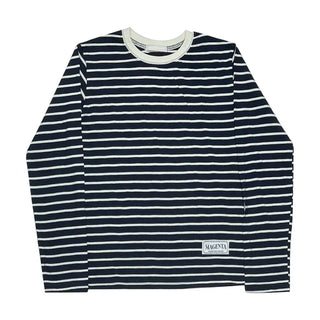 (4 colors) Striped Round T-shirt