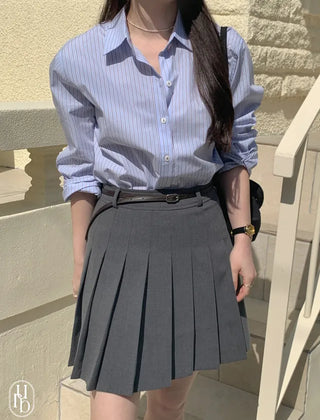 Loose-fit striped shirt