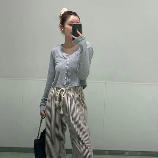 Cardigan & Sleeveless Set