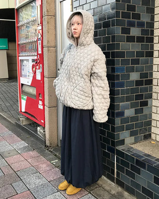Quilted Hooded Blouson