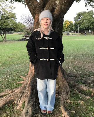 Duffle half coat