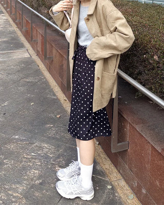 Single suede jacket