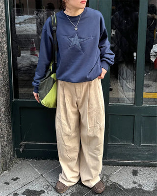 (Unisex) Pintuck Wide Pants