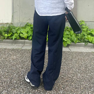 String stripe wide slacks