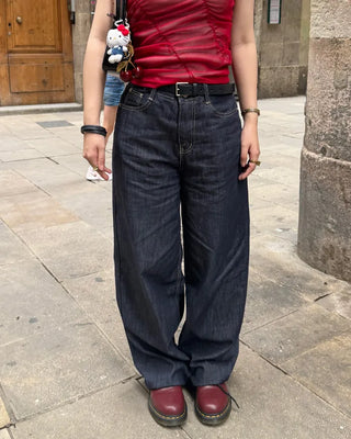 Wide selvedge denim pants