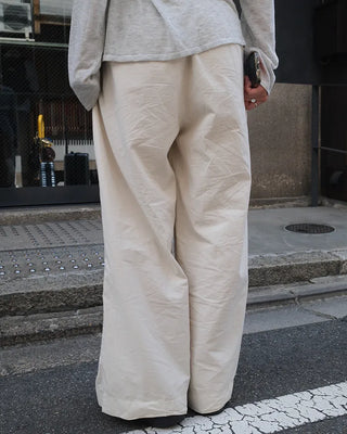 Two-pleat cotton pants