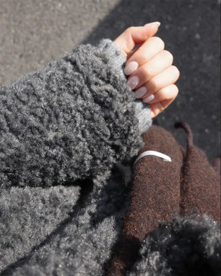 Half-neck boa jacket