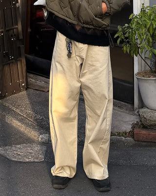 Herringbone Wide Curve Pants