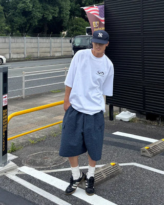 Checked Banding Cargo Pants