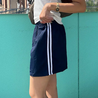 2-line elastic waist shorts