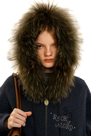 [Moromoro2] Rhinestone Printed Sweatshirt  Set